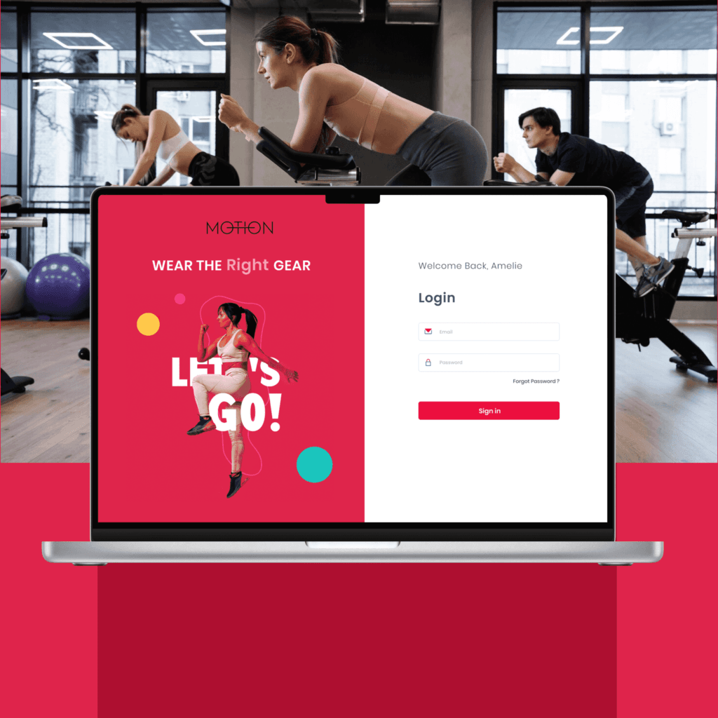 Motion Cycling 1 Motion Cycling Customer and Trainer Slot Booking Dashboard